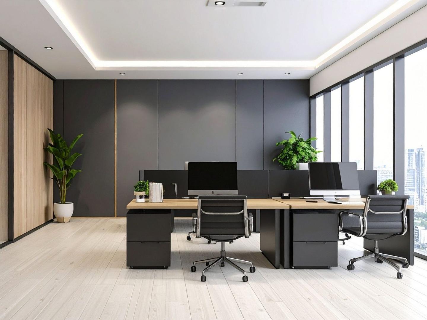 Modern office maintained by REVA commercial cleaning in Orlando